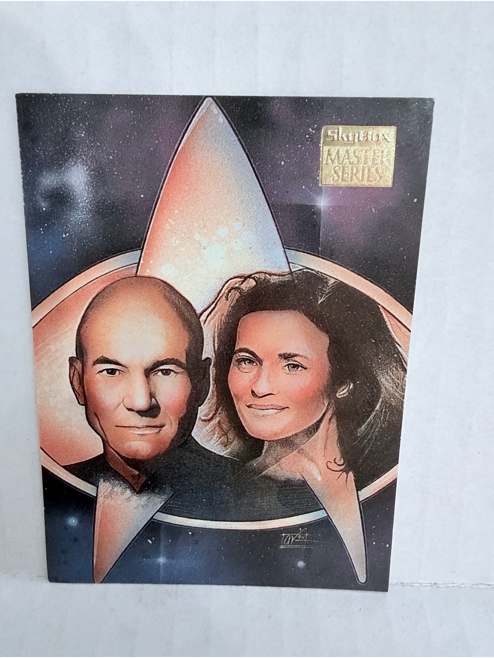 1994 SkyBox Star Trek Master Series #36 Captain Jean Luc & Vash Trading Card